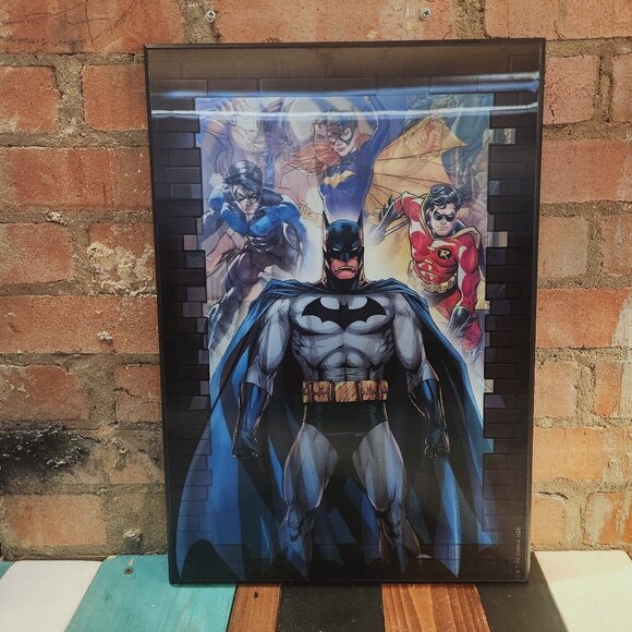 Batman Friends & Foes 3D Holographic Wall Art - Picture 1 of 6